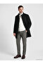 Esvab • Modern & Distinctive Standard Fit Stand Collar Men's Cashmere Coat - 3