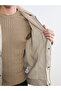 Vizyon New Season Standard Fit Fur Collar Suede Men's Coat - 4