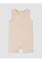 Lcw Baby Blue Printed Baby Boy Combed Cotton Jumpsuit 3-Piece - 8
