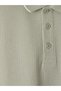 Esvab • Modern & Distinctive Devrik Roba Collar Textured Men's T-Shirt - 8