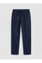 Alita City Lcw Kids Navy Blue Slim Fit Boys Gabardine Trousers with a Difference - 5