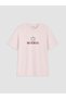 Two Mt Shop Quality Xside Pink Combed Cotton Printed Loose & Baggy Short Sleeve Women's T-Shirt - 5