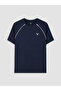 Xside active navy blue bicycle collar men's sports t-shirt - 5