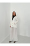 Ecru Button Detailed Oversized Muslin Set - 5