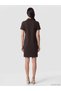 Two Mt Shop Quality Lcw Everyday Brown Diving Fabric Plain Standard & Regular Polo Collar Midi Dress - 4