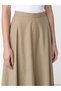 Alita City Lcw Modest Ecru Plain Midi Women's Skirt with a Difference - 3