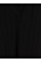 Lcw Comfort Black Polo Collar Slit Ribbed Dress - 2