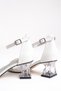 Girls' Evening Dress Shoes Square Toe Ankle Buckle Rhinestone Three-Strap Transparent Heels Special Occasion - 6