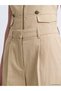 Alita City Lcw Vision Beige Polyviscon Straight Loose & Wide Leg Women's Fabric Trousers - 3