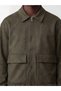 Quality Pieces from Çelebi Store Loose Fit Shirt Roba Collar Men's Leather Look Coat - 4
