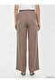 Lcw Modest Beige Women's Wide Leg Pants with Elastic Waist - 4