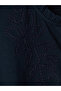 Two Mt Shop Quality Lcw Grace Navy Blue Combed Cotton Embroidered Cowl Neck Long Sleeve Women's Blouse - 6