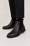 Genuine Leather Casual Rubber Detailed Men's Boots Brown - 2