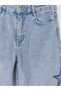 Wideleg embroidered girl's jean pants - 3