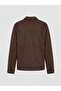 Lcwaikiki Classic Khaki Regular Fit Shirt Collar Men's Suede Coat - 7