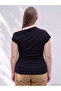 Soulife black boat neck gathered blouse - 8