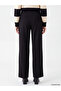 Lcw grace black elastic waist wide leg women's pants - 4