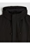 Lcw Vision Black Standard Fit Hooded Men's Raincoat - 7