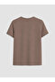 Lcw Everyday Brown Printed Soft Touch Women's T-Shirt - 7
