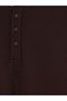 Lcwaikiki Classic Brown Crew Neck Textured Men's T-Shirt - 6