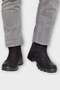Men's Zippered Lace-Up Durable Sturdy Long Boots Black - 3