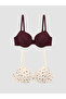 Uzg Store for Style Seekers Unlined Floral T-Shirt Bra with Underwire 2-Pack - 2