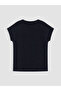 Lcw Everyday Black Crew Neck Blouse with Floral Appliqué - 7