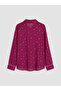 Lcw Dream Red Shirt Collar Patterned Women's Pajama Set - 8