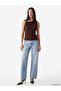 Lcw Everyday Brown Crew Neck Gathered Blouse - 2