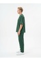Men's 2 Thread Short Sleeve T-Shirt Pants Set Oversize Casual Two-Piece Set - 2