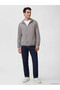 Lcwaikiki Classic Gray Regular Fit Hooded Men's Raincoat - 2