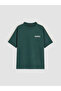 Xside Green Crew Neck Printed Men's T-Shirt - 5