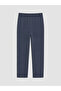 Xside Navy Blue Regular Fit Soft Touch Men's Trousers - 2