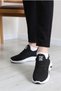 Black - Men's and Women's Knitted Knitwear Sports Shoes - 2