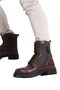Lace-Up Zippered Boots Men's Boots Brown - 3