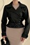 Black Belted Leather Jacket - 2