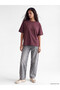 Xside Plum Crew Neck Modal Blend Women's T-Shirt - 2