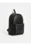 Lcw Accessories Black Leather Look Men's Backpack - 2
