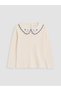 Alita City Lcw Kids Ecru Camisole Floral Tight & Slim Long Sleeve Girl's T-Shirt with a Difference