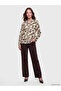 Lcw Grace Brown Collared Floral Blouse - 2