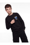 Two Mt Shop Quality Lcw Kids Black Sonic Printed Boys' Thick Sweatshirt - 2