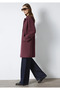 Burgundy Trench Coat Oversize / Wide Cut 1110648-90707 - 4