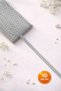 10 Meters Gray Cotton Lace-Kopanaki Ribbon 10 Meters, 0.8 cm Width No:8383