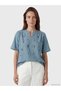 100% Cotton Blouse with Embroidered Roba Collar for Style Enthusiasts from Uzg Store - 2