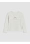 Lcw Kids Gray Crew Neck Glitter Girls' 2-Piece T-Shirt - 2