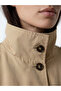 Beige Belted Oversize Women's Trench Coat - 3