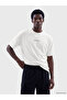 Xside Ecru Crew Neck Printed Men's T-Shirt - 2