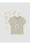 Esvab • Modern & Distinctive Zero Roba Collar Baby Girl T-Shirt 2-Pack - 2