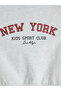 Özmarka New Season White New York Printed Baby Boy Tracksuit Set - 8
