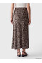 Alita City Lcw Grace Brown Patterned Long Women's Skirt with a Difference - 4